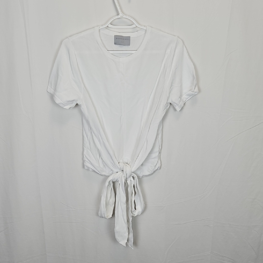 Modern Citizen Jude White Tie Front Shirt